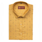 Dark Yellow Color Lining Butta Cotton Shirts