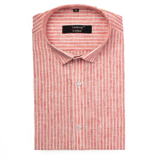 Red Color Cotton Lining Shirts For Men