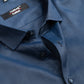 Navy Blue Color Mercerised Cotton Shirt For Men's