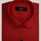 Cotton Tanmay Red Color Formal Shirt for Men's