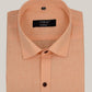 Cotton Tanmay Light Orange Color Linen Fill Formal Cotton Shirt For Men's