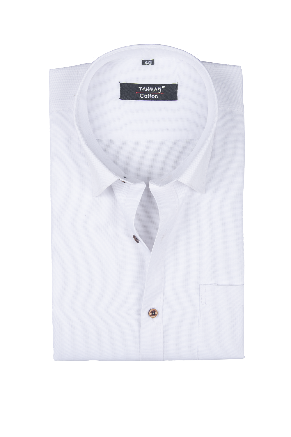 White Color Mercerised Cotton Shirt For Men's