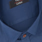 Cotton Tanmay Navy Blue Color Formal Shirt for Men's
